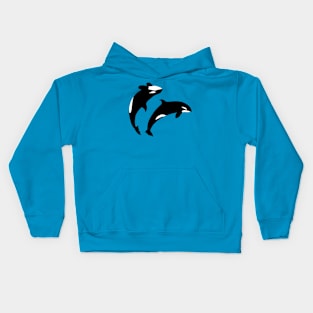 Orca pair Kids Hoodie